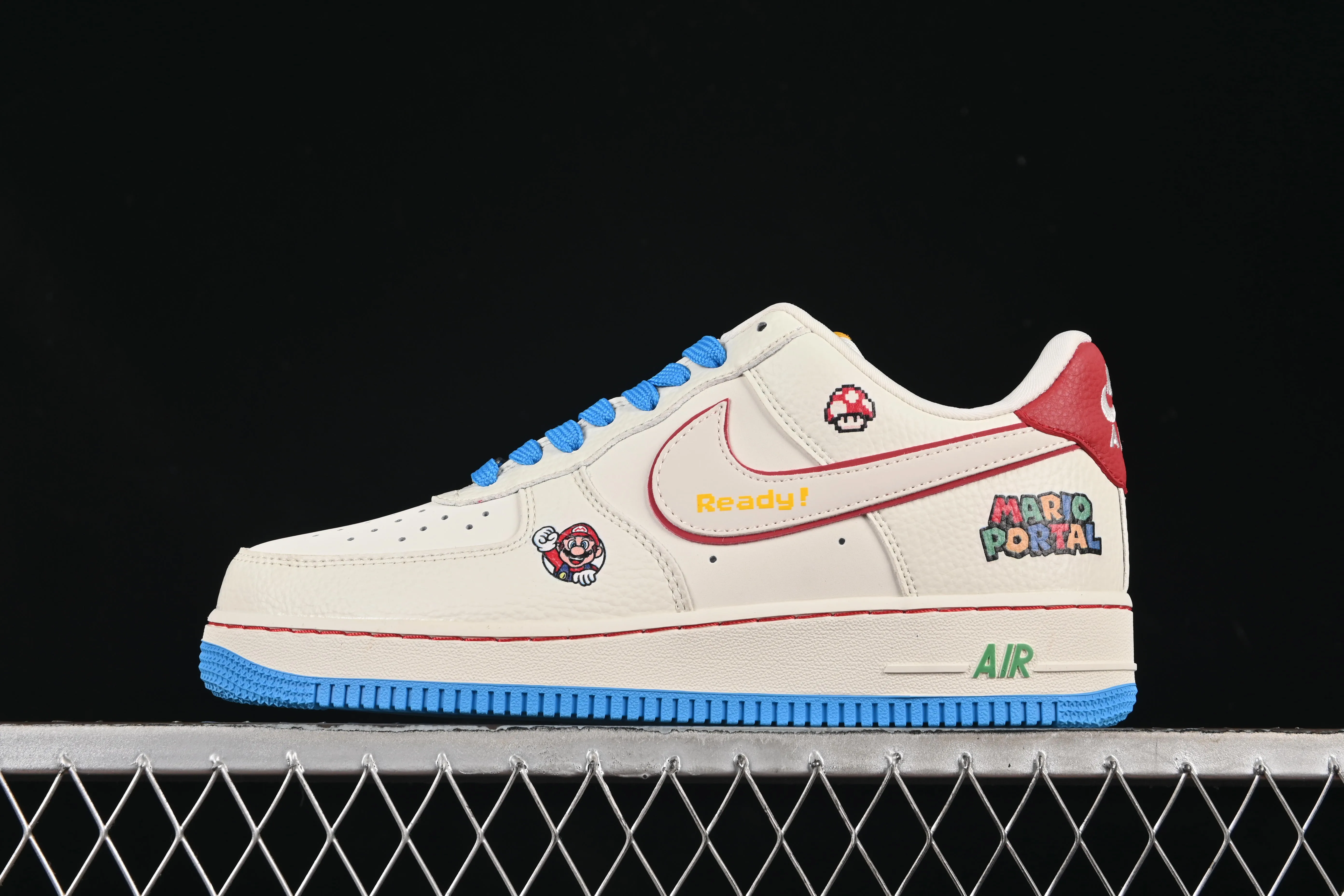 All categories Nk Air Force 1 Air Force series Nk Air Force 1 Low Air Force low-top Nike Air Force 1'07 Low Mario joint white and blue color Air Force 1 low-top casual sneakers SC0601-567